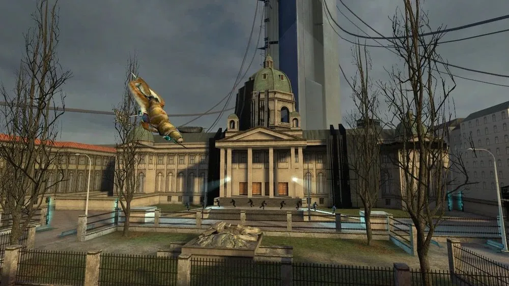 Tòa nhà Overwatch Nexus trong game Half-Life 2, được lấy cảm hứng từ Quốc hội Serbia.