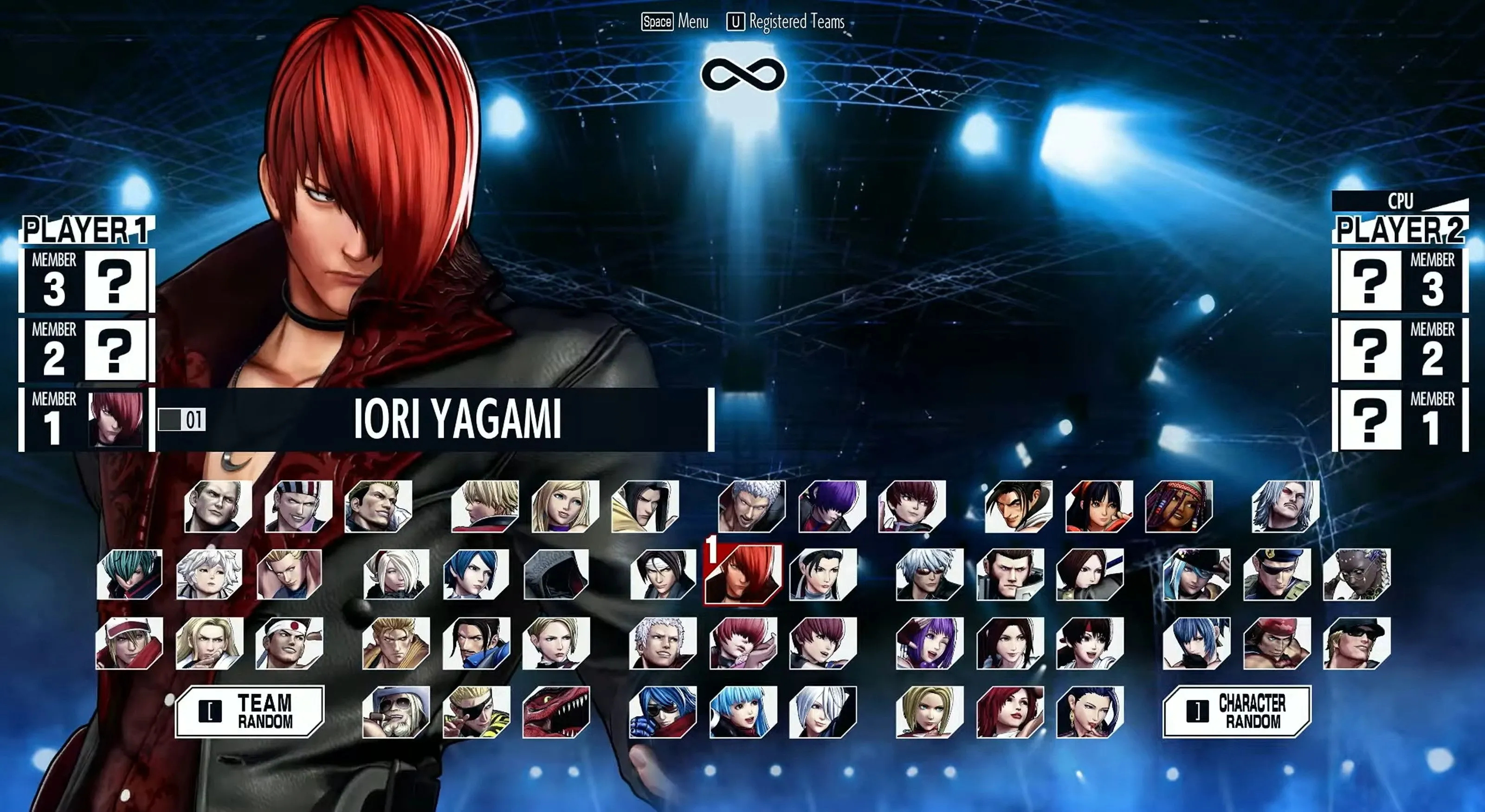 Toàn bộ dàn nhân vật đồ sộ trong game King of Fighters XV (KOF XV), minh họa sự đa dạng và thách thức trong việc học chiêu thức
