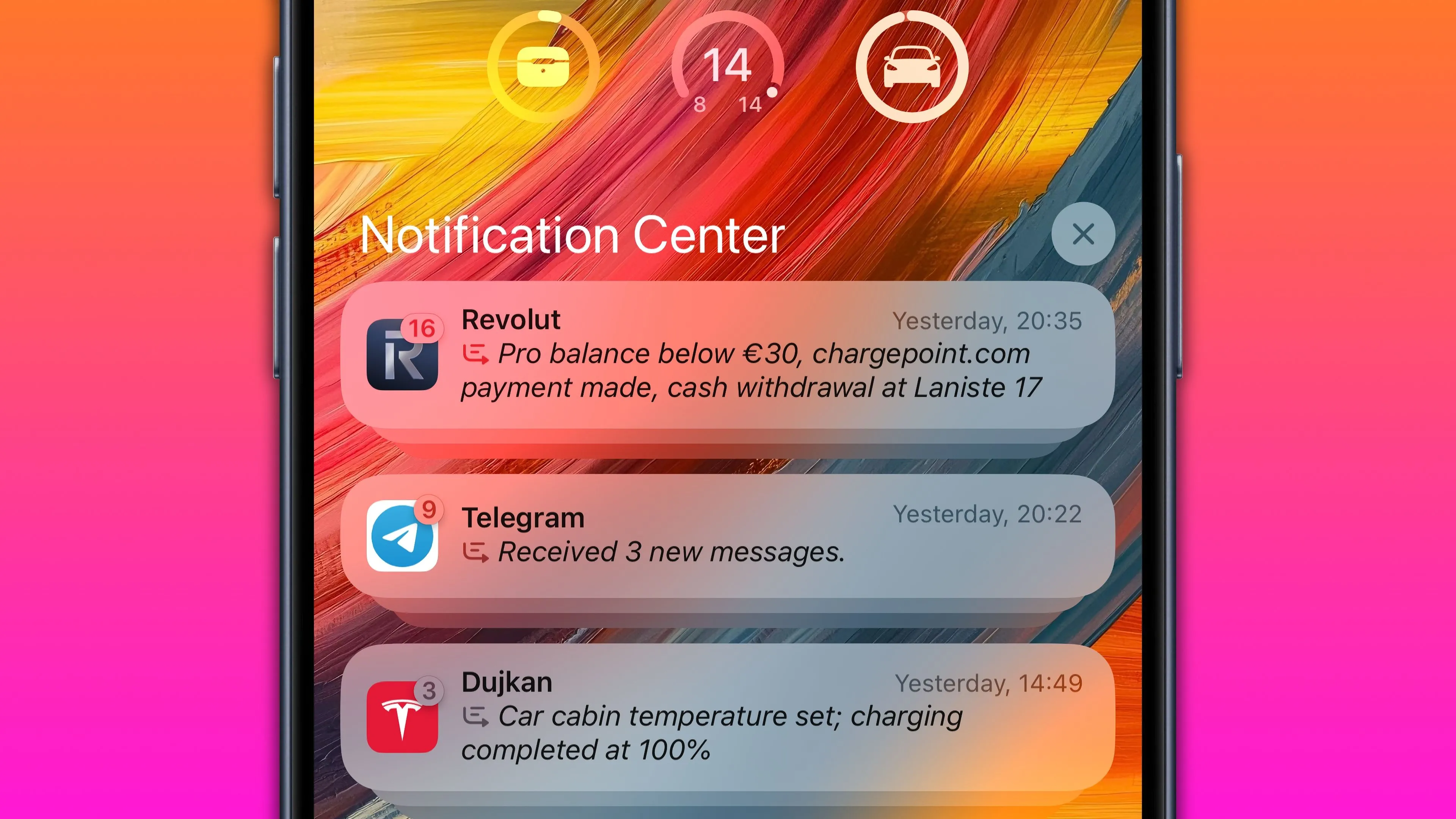 Tóm tắt thông báo AI hiển thị trên màn hình khóa iPhone sau cập nhật iOS 18.3