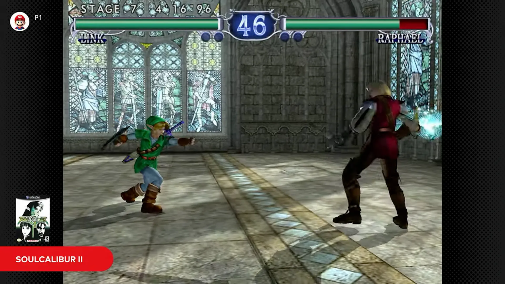 Trải nghiệm game Soulcalibur II kinh điển trên ứng dụng giả lập GameCube dành cho thành viên Nintendo Switch Online + Expansion Pack.