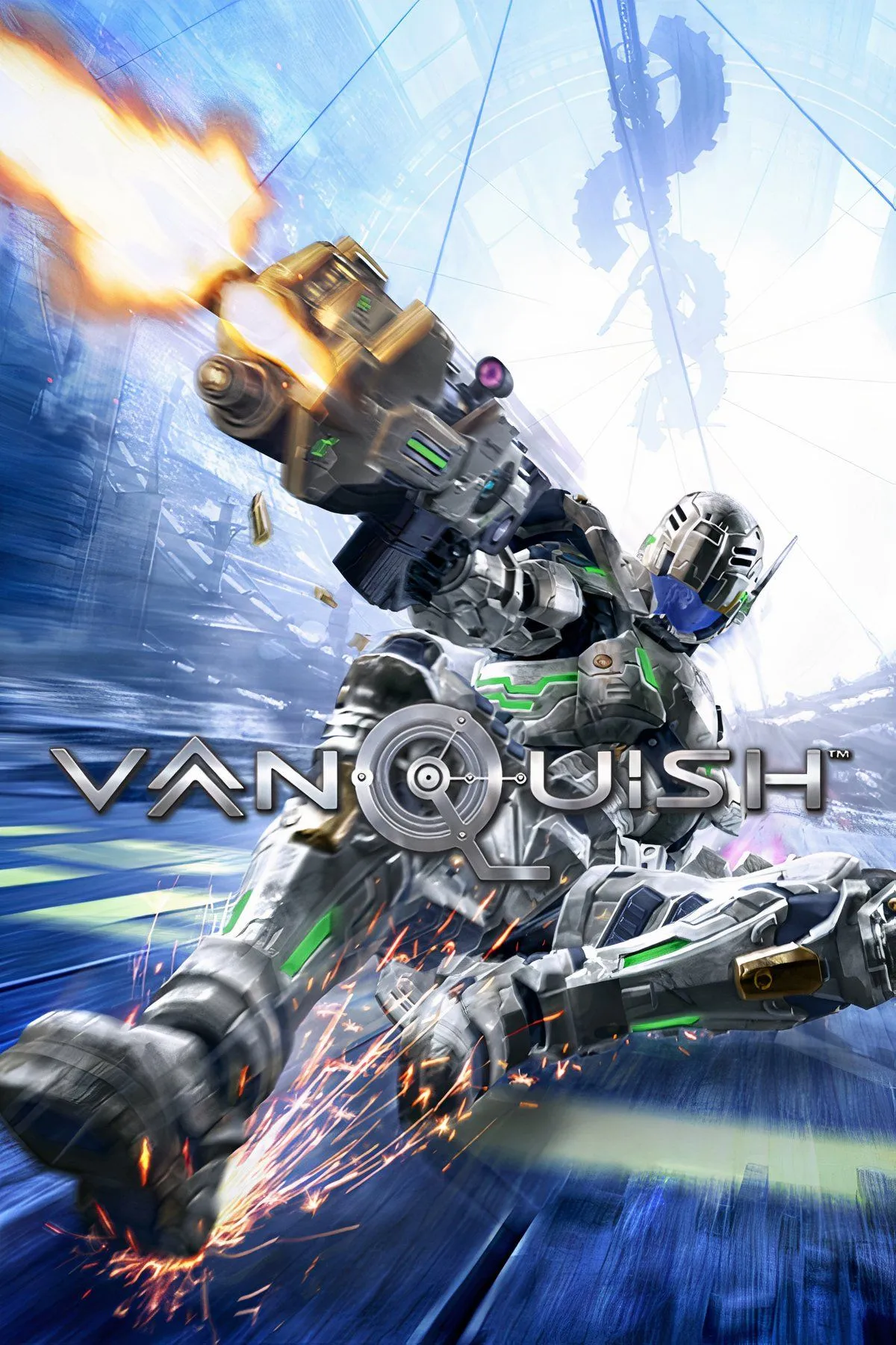 Tư thế chiến đấu đặc trưng của Vanquish với bộ giáp ARS