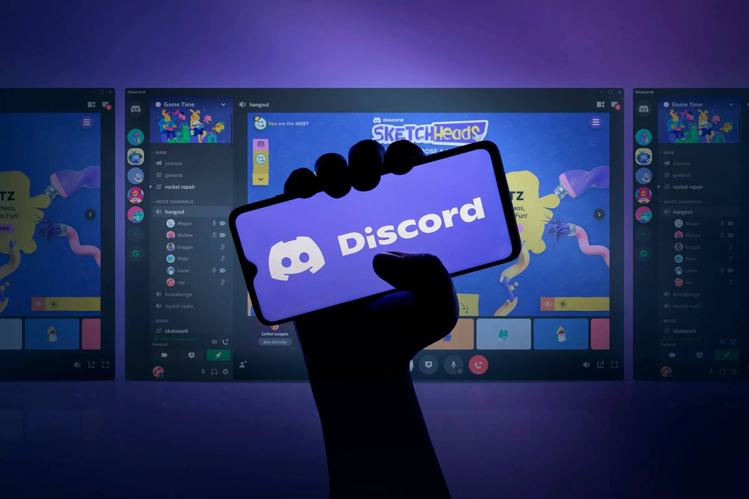 Ứng dụng Discord trên điện thoại và trong môi trường chơi game
