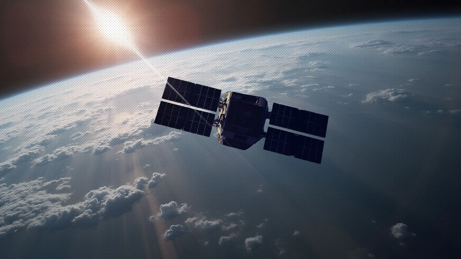 Vệ tinh Starlink trong không gian kết nối với Trái Đất