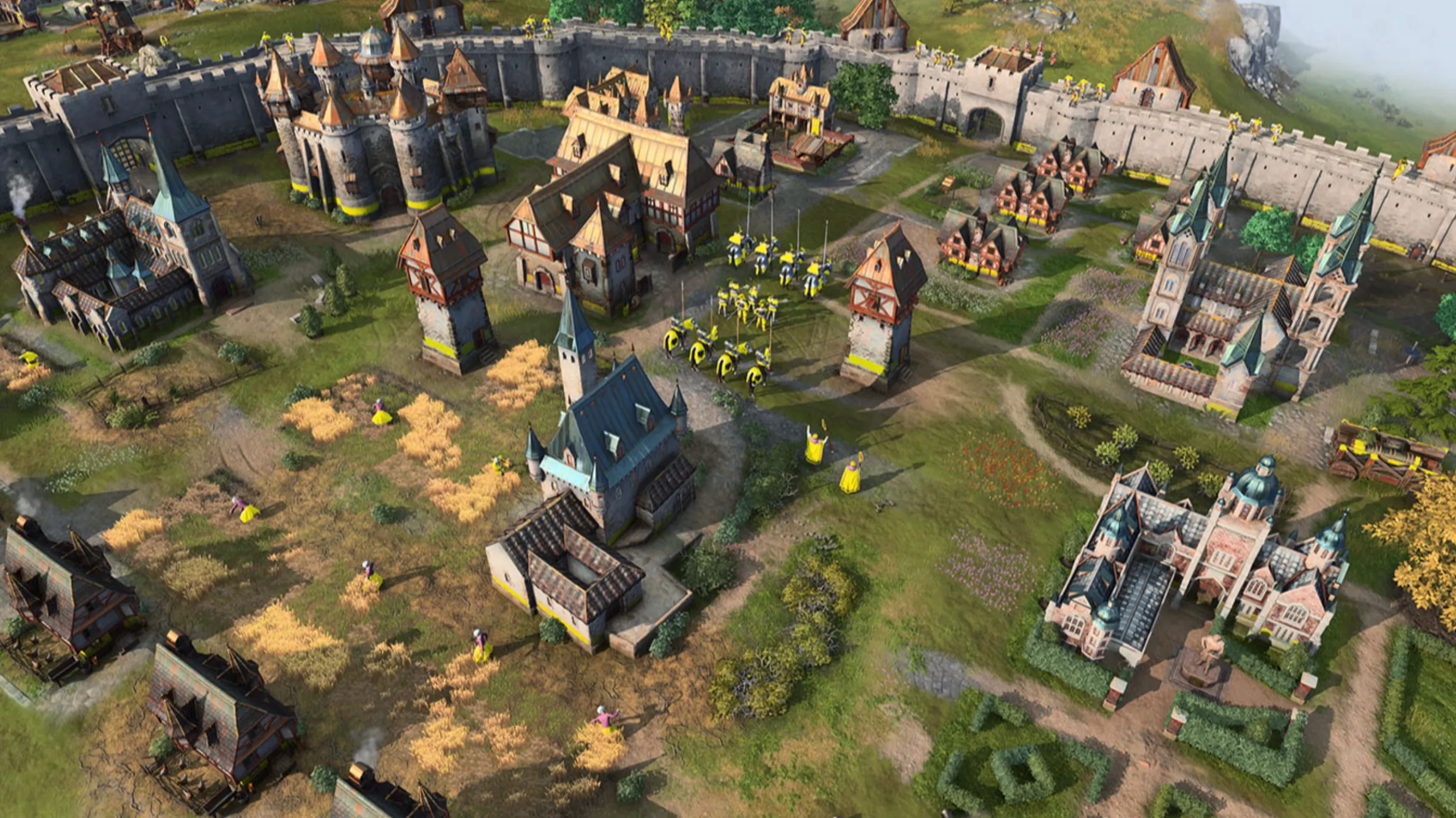 Ảnh chụp màn hình của Age of Empires IV, một game chiến thuật thời gian thực.