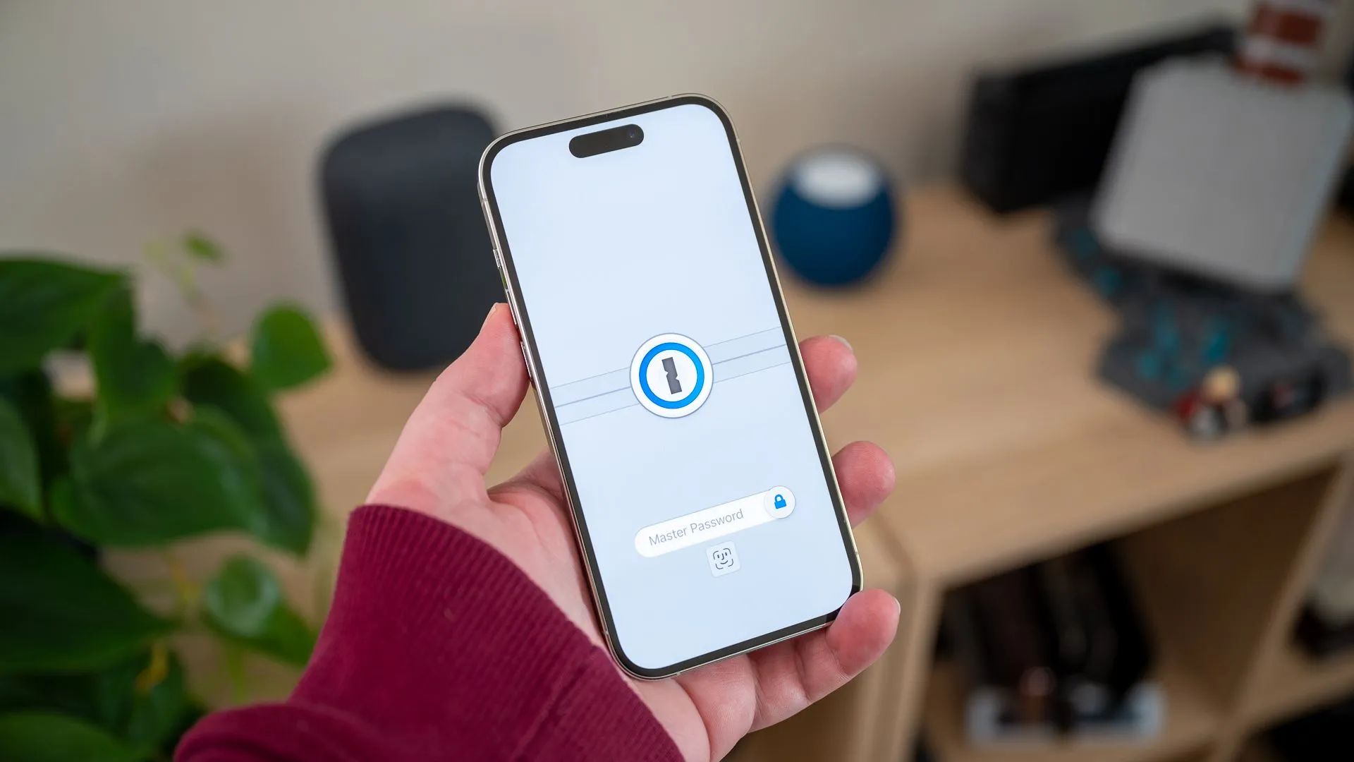 Giao diện 1Password trên iPhone 14 Pro