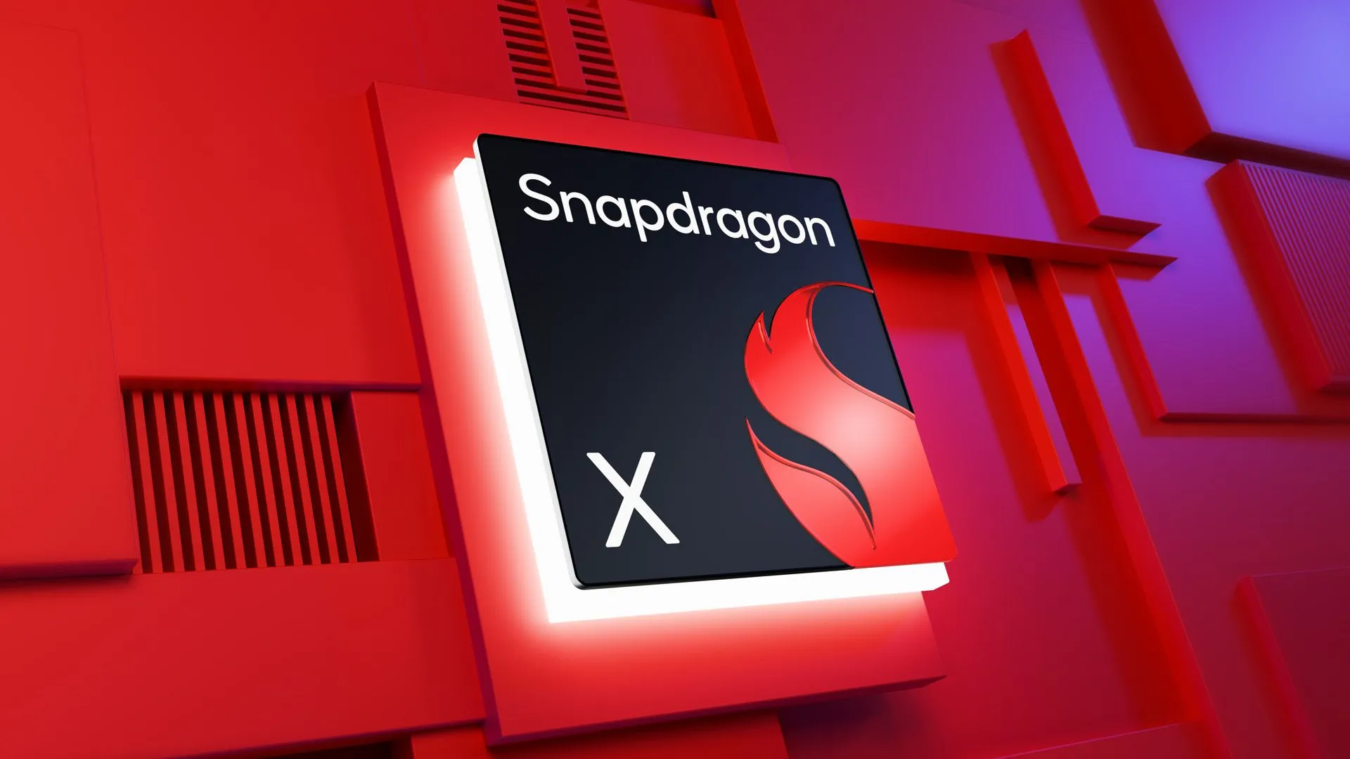 Logo Snapdragon X của Qualcomm, tượng trưng cho nền tảng chip ARM mạnh mẽ cho PC Windows