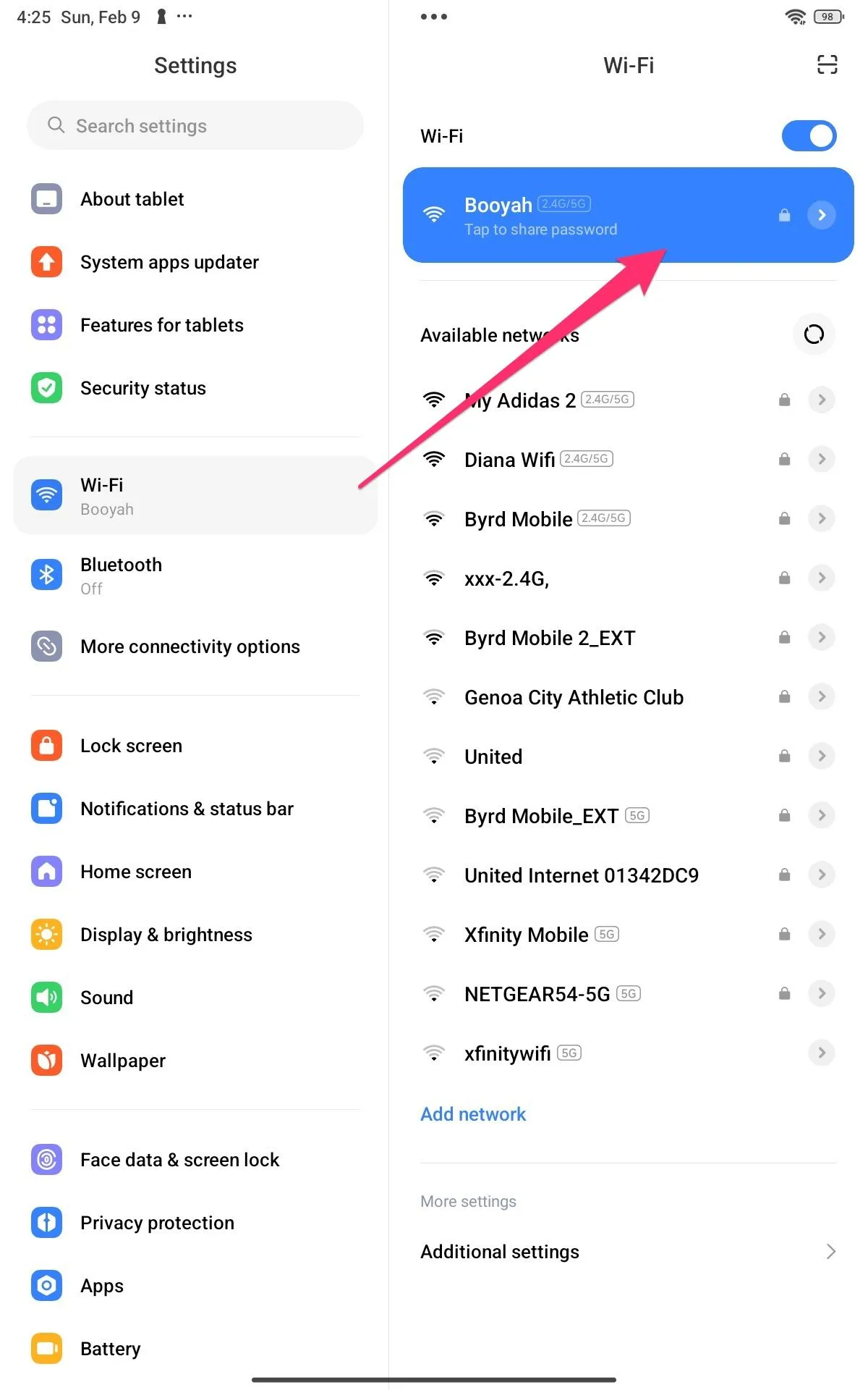 Xác nhận thiết bị Android kết nối cùng mạng Wi-Fi với Mac