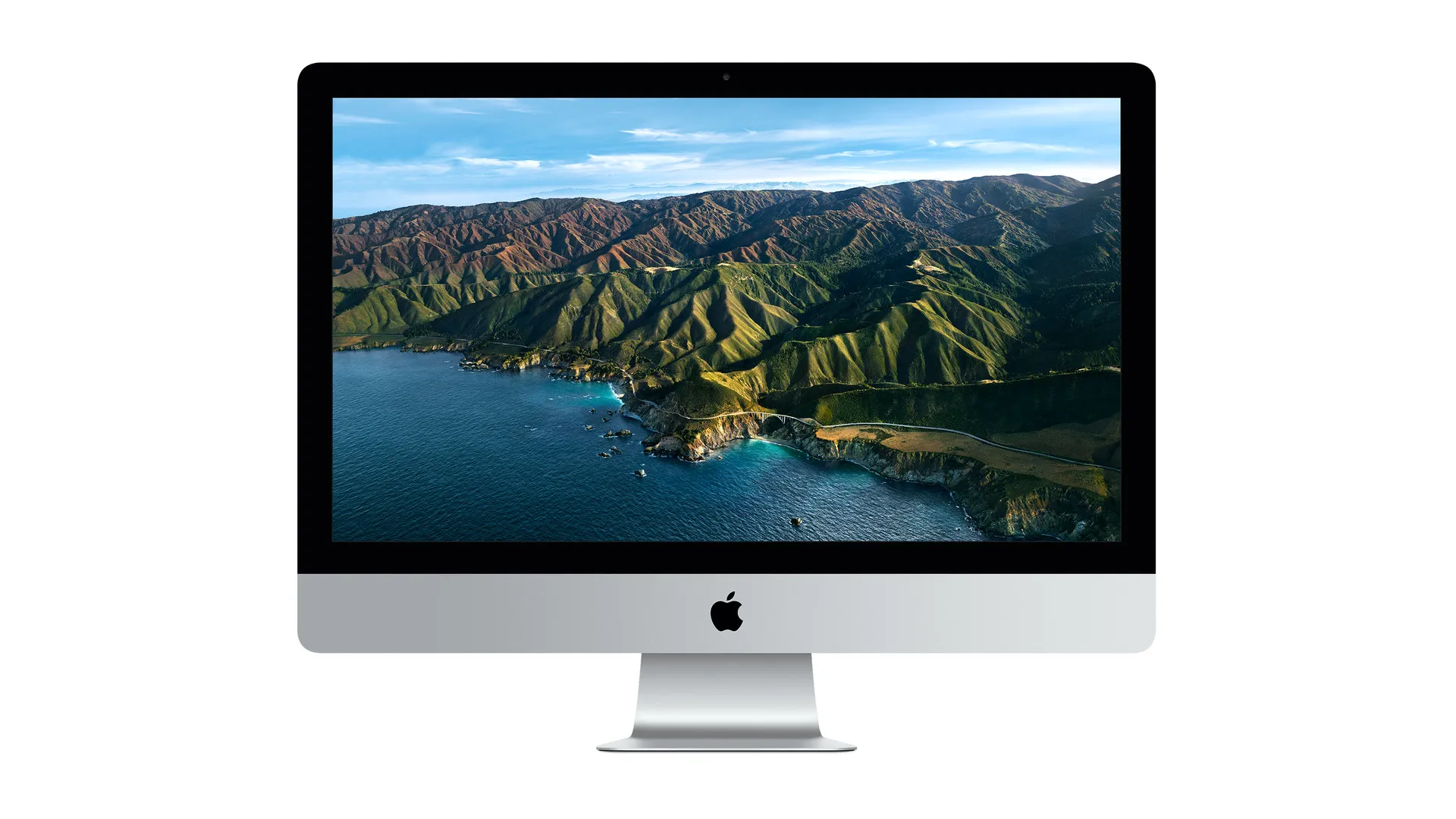 Chiếc iMac với màn hình Retina 5K 27 inch, nhấn mạnh chất lượng hình ảnh sắc nét.