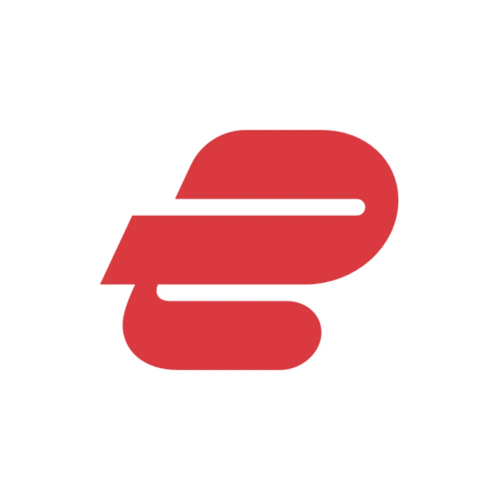Logo ExpressVPN với thông tin đánh giá dịch vụ