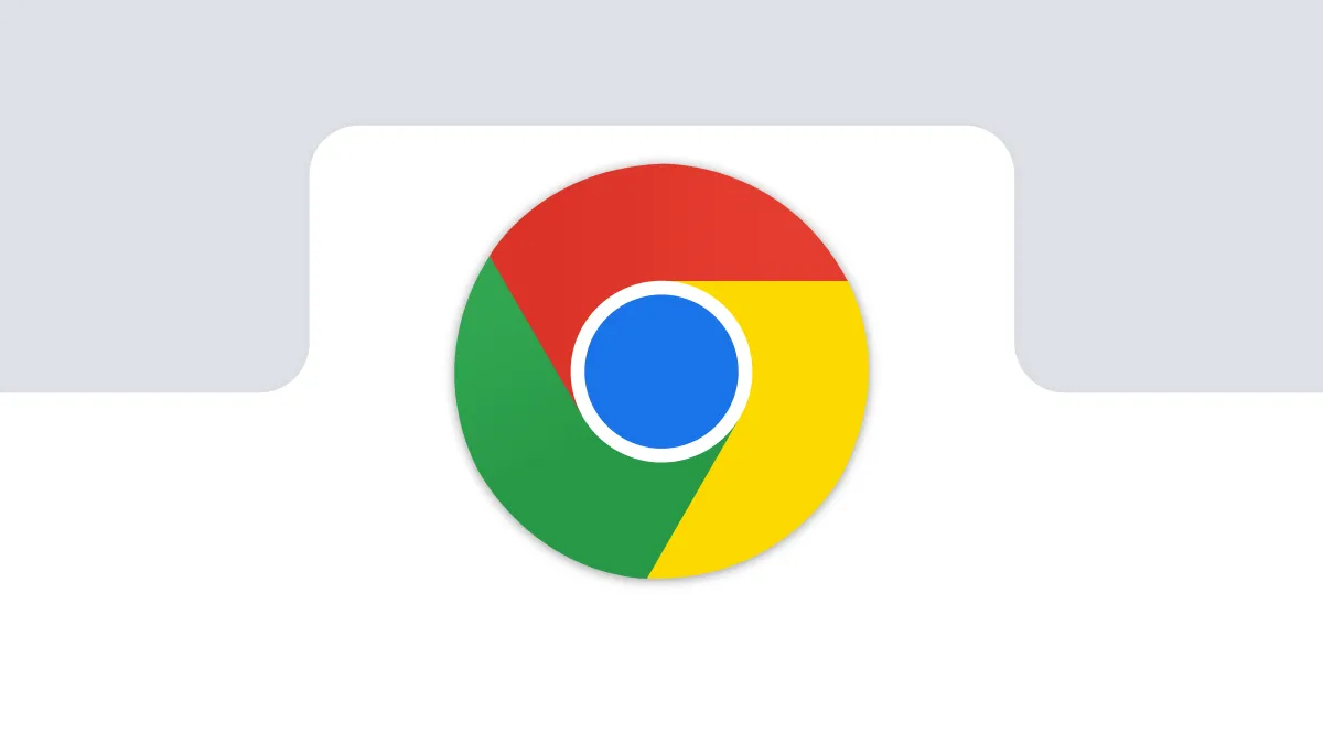 Logo Google Chrome trên một tab trình duyệt, minh họa trình duyệt web phổ biến