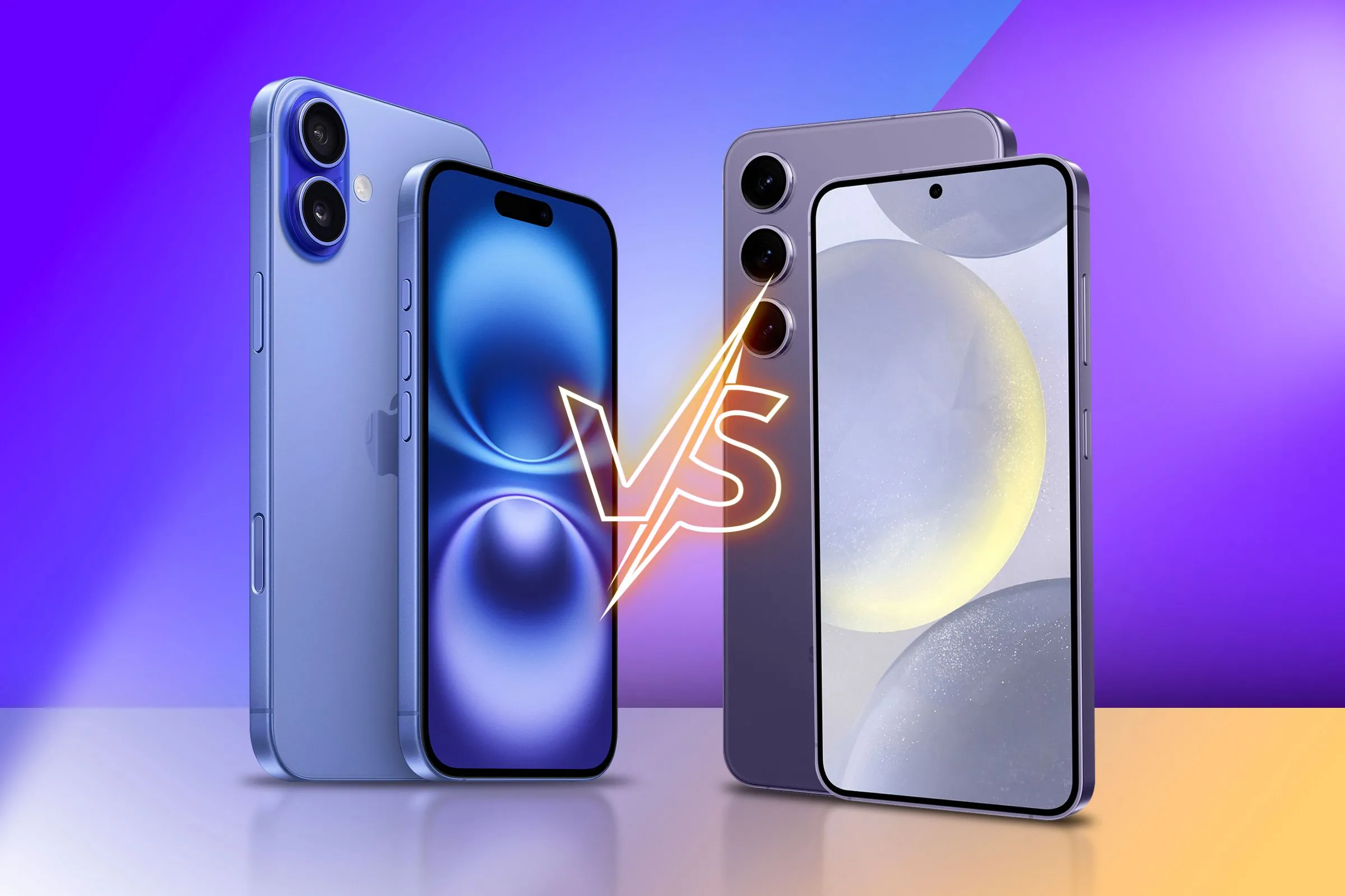 So sánh iPhone 16 và Samsung Galaxy S24, minh họa việc RAM iPhone bắt kịp đối thủ Android.